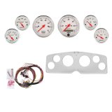 AutoMeter Arctic White 54-55 GMC Truck Billet Panel/Gauge Kit - 3-1/8in. (x2) & 2-1/16in. (x4) thumbnail 1