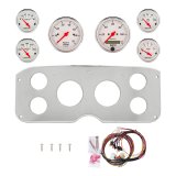 AutoMeter Arctic White 55-59 GMC Truck Billet Panel/Gauge Kit - 3-1/8in. (x2) & 2-1/16in. (x4) thumbnail 1
