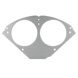 AutoMeter Mounting Solutions 55-56 Chevy Car Direct-Fit Billet Panel/Gauge Kit - 3-3/8in. (x2) thumbnail 1