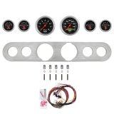 AutoMeter Sport-Comp 67-72 Ford Truck Billet Panel/Gauge Kit - 3-3/8in. (x2) & 2-1/16in. (x4) thumbnail 1
