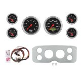 AutoMeter Sport-Comp 55-59 GMC Truck Billet Panel/Gauge Kit - 3-3/8in. (x2) & 2-1/16in. (x4) thumbnail 1