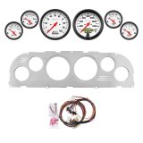 AutoMeter Phantom 60-63 Chevy Truck Billet Panel/Gauge Kit - 3-3/8in. (x2) & 2-1/16in. (x4) thumbnail 1