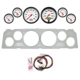 AutoMeter Phantom 64-66 Chevy Truck Billet Panel/Gauge Kit - 3-3/8in. (x2) & 2-1/16in. (x4) thumbnail 1