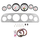 AutoMeter Phantom 57-60 Ford Truck Billet Panel/Gauge Kit - 3-3/8in. (x2) & 2-1/16in. (x4) thumbnail 1