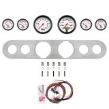 AutoMeter Phantom 67-72 Ford Truck Billet Panel/Gauge Kit - 3-3/8in. (x2) & 2-1/16in. (x4) thumbnail 1