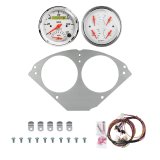 AutoMeter Arctic White 55-56 Chevy Car Direct-Fit Billet Panel/Gauge Kit - 3-3/8in. (x2) thumbnail 1