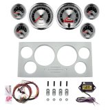 AutoMeter American Muscle 73-79 Ford Truck Billet Panel/Gauge Kit - 3-3/8in. (x2) & 2-1/16in. (x4) thumbnail 1
