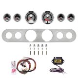 AutoMeter American Muscle 67-72 Ford Truck Billet Panel/Gauge Kit - 3-3/8in. (x2) & 2-1/16in. (x4) thumbnail 1