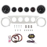 AutoMeter Chrono Chrome 63-64 Ford Galaxie Billet Panel/Gauge Kit - 3-3/8in. (x2) & 2-1/16in. (x4) thumbnail 1