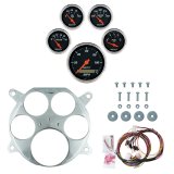 AutoMeter Designer Black 61-66 Ford Truck Billet Panel/Gauge Kit - 3-1/8in. (x1) & 2-1/16in. (x4) thumbnail 1