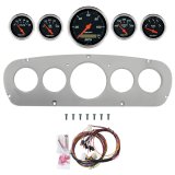 AutoMeter Designer Black 65-66 Ford Truck Billet Panel/Gauge Kit - 3-1/8in. (x1) & 2-1/16in. (x4) thumbnail 1