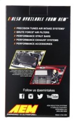 AEM Dryflow Conical Air Filter 5.25in Base OD / 4.75in Top OD / 7in Height thumbnail 8