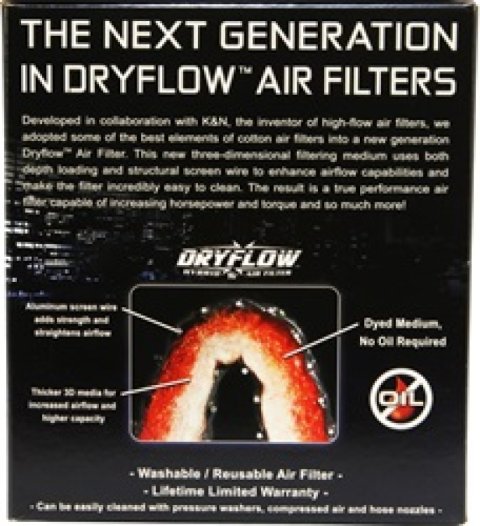 AEM Dryflow Conical Air Filter 5.5in Base OD / 4.75in Top OD / 5in Height thumbnail 4
