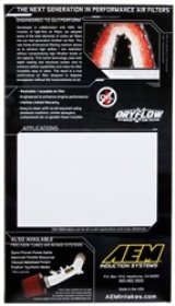 AEM Nissan 11in O/S L x 6.688in O/S W x 1.438in H DryFlow Air Filter thumbnail 9