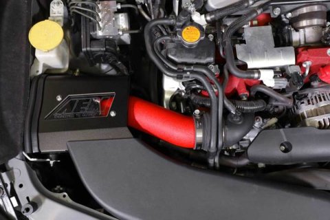 AEM Induction 2019 Subaru WRX STI 2.5L Cold Air Intake - Wrinkle Red thumbnail 2