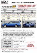 HKS HIPERMAX S WGNC34 AT FULL KIT (4WD AT Model ONLY - NOT compatible with RWD Models) thumbnail 5