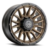 ICON Alloys Cajon 20x9 / 8x6.5 / 12mm / 5.5in BS Satin Bronze Wheel w/ GB Lip thumbnail 1