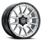 ICON Alloys Cajon 20x9 / 8x6.5 / 12mm / 5.5in BS Silver Machined Wheel w/ GB Lip thumbnail 1