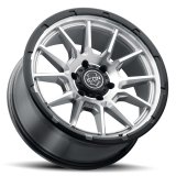 ICON Alloys Cajon 20x9 / 8x6.5 / 12mm / 5.5in BS Silver Machined Wheel w/ GB Lip thumbnail 3