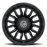 ICON Alloys Cajon 20x9 / 8x6.5 / 12mm / 5.5in BS Double Black Wheel thumbnail 2