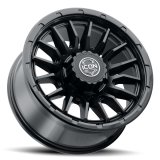 ICON Alloys Cajon 20x9 / 8x6.5 / 12mm / 5.5in BS Double Black Wheel thumbnail 3