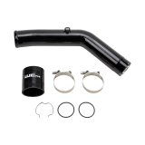 Wehrli 23-24 Ford 6.7L HO Power Stroke 3in Hot Side Intercooler Pipe - Gloss Black thumbnail 1