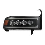 AlphaRex 94-01 RAM 1500 NOVA LED Proj Headlights Blk w/Activ Light/Seq Signal/SB DRL thumbnail 5