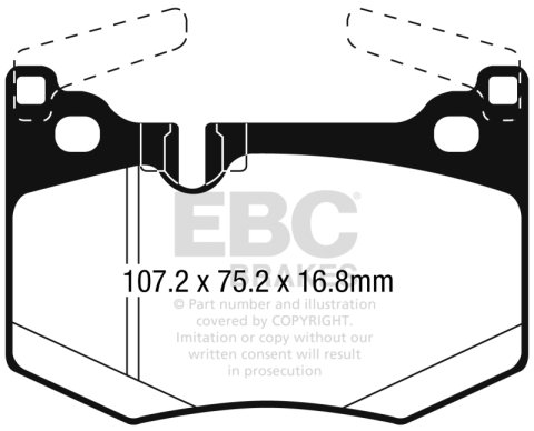 EBC S13 Brake Pad and Rotor Kit (1x ebcDP42261R, 1x ebcRK2198S) thumbnail 5
