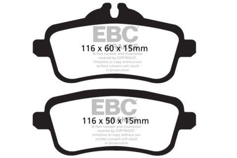 EBC S14 Brake Pad and Rotor Kit (1x ebcDP62137, 1x ebcRK2107XD) thumbnail 5