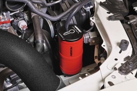 PERRIN 02-26 Subaru WRX / 04-21 STI / 13-26 BRZ/GR86/FRS/86 Coolant Overflow Tank - Red thumbnail 1