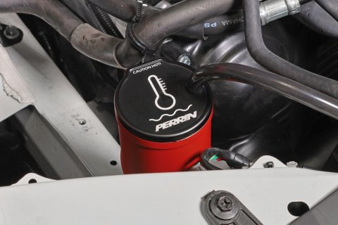 PERRIN 02-26 Subaru WRX / 04-21 STI / 13-26 BRZ/GR86/FRS/86 Coolant Overflow Tank - Red thumbnail 3