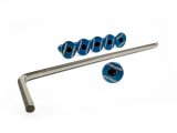 GReddy Steering Wheel Bolts - Burnt-Titanium Blue (Set of 6) thumbnail 1