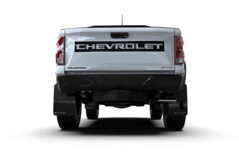 Rally Armor 23-26 Chevy Colorado ZR2 & Z71 Black Mud Flap - White Logo thumbnail 1