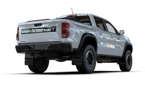 Rally Armor 23-26 Chevy Colorado ZR2 & Z71 Black Mud Flap - White Logo thumbnail 2