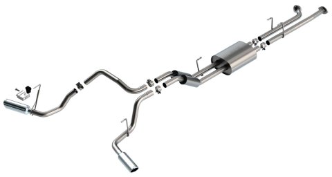 Borla 07-08 Toyota Tundra 5.7L S-Type Cat-Back Exhaust - 4in Stainless Tips