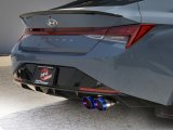 AFE Power Exhaust Systems 49-37045-L Takeda 3 IN 304 Stainless Steel Axle-Back w/ Blue Flame Tip Hyundai Elantra N Line 21-25 L4-1.6L (t) thumbnail 3