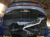AFE Power Exhaust Systems 49-37045-L Takeda 3 IN 304 Stainless Steel Axle-Back w/ Blue Flame Tip Hyundai Elantra N Line 21-25 L4-1.6L (t) thumbnail 4