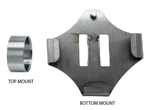 AGM Products Universal Weld-On Chassis Mounts AGM-EJA-2020 Jack Mount, Weld-On, Mount, Pair thumbnail 3