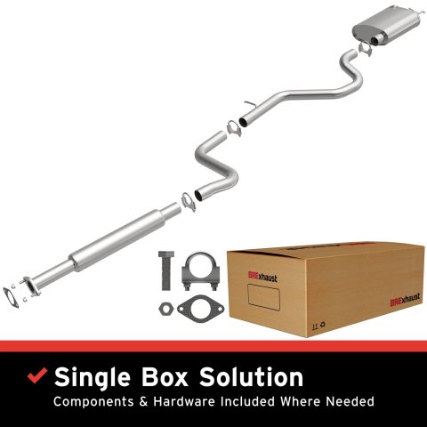 BRExhaust Direct-Fit Exhaust Systems for 2005-2009 LACROSSE - 106-0013 Systems, Direct-Fit, Cat-back, Single, Steel, Aluminized, Rear Exit, Buick, Kit