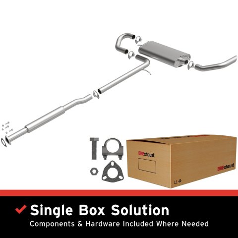 BRExhaust Direct-Fit Exhaust Systems for 2005-2006 EQUINOX, 2006 TORRENT - 106-0079 Systems, Direct-Fit, Cat-back, Single, Steel, Aluminized, Rear Exit, Chevrolet, Pontiac, Kit thumbnail 2
