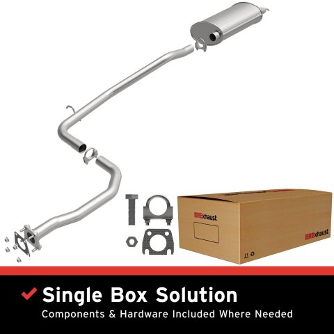 BRExhaust Direct-Fit Exhaust Systems for 1994-1996 CENTURY, CUTLASS CIERA - 106-0117 Systems, Direct-Fit, Cat-back, Single, Steel, Aluminized, Rear Exit, Buick, Oldsmobile, Kit