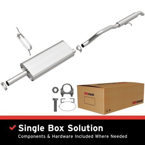 BRExhaust Direct-Fit Exhaust Systems 106-0126 Systems, Direct-Fit, Cat-back, Single, Steel, Aluminized, Rear Exit, Chrysler, Dodge, Plymouth, Kit