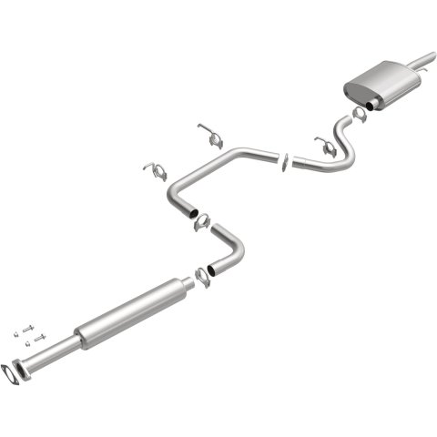 BRExhaust Direct-Fit Exhaust Systems for 1997-2005 CENTURY, 1997-2002 GRAND PRIX - 106-0199 Systems, Direct-Fit, Cat-back, Single, Steel, Aluminized, Rear Exit, Buick, Pontiac, Kit