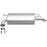 BRExhaust Direct-Fit Steel 2.13 Inch Muffler 106-0308 Mufflers, Direct-Fit, in. Center Inlet/Outlet, Steel, Aluminized, Oval Case, 17.00 in. Case Exterior Length, Lexus, Toyota, Each thumbnail 2