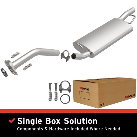 BRExhaust Direct-Fit Exhaust Systems for 2009-2013 COROLLA - 106-0577 Systems, Direct-Fit, Rear Section, Single, Steel, Aluminized, Rear Exit, Toyota, Kit thumbnail 3