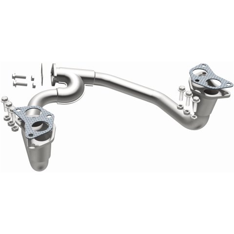 BRExhaust Direct-Fit Intermediate Pipes 107-0022 Exhaust Pipes, Pipes, Stainless Steel, Natural, 1.750 in. O.D., Saab, Subaru, Each thumbnail 2