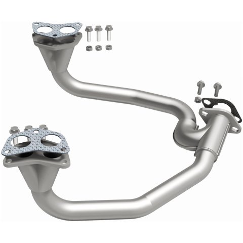 BRExhaust Direct-Fit Intermediate Pipes 107-0022 Exhaust Pipes, Pipes, Stainless Steel, Natural, 1.750 in. O.D., Saab, Subaru, Each thumbnail 3