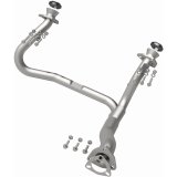 BRExhaust Direct-Fit Intermediate Pipes 107-0065 Exhaust Pipes, Pipes, Stainless Steel, Natural, 2.250 in. O.D., Chevrolet, GMC, Oldsmobile, Each thumbnail 1