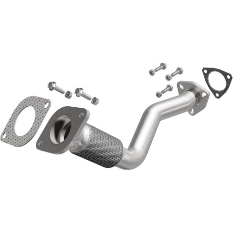 BRExhaust Direct-Fit Intermediate Pipes for 2008-2009 AURA, G6, 2008-2010 MALIBU - 107-0097 Exhaust Pipes, Pipes, Stainless Steel, Natural, 2.000 in. O.D., Chevrolet, Pontiac, Saturn, Each thumbnail 1