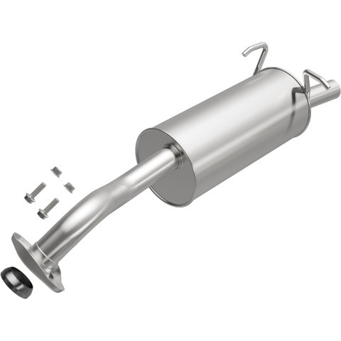 BRExhaust Direct-Fit Steel 2 Inch Muffler 108-0055 Mufflers, Direct-Fit, 2.00 in. Inlet/Outlet, Steel, Aluminized, for use on Honda®, 2.4L, Each